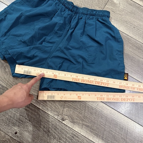 Vintage 90s REI Womens Large Teal Nylon Running/Swim Shorts Lined Athletic Hike - Picture 5 of 9